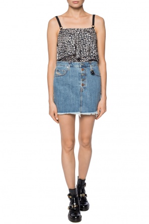 Cropped top with leopard print, zdjęcie 2 Cropped top with leopard print od Diesel